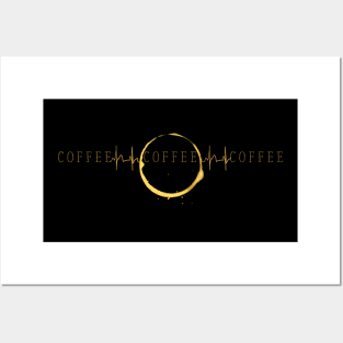 Coffee Heartbeat Life Posters and Art